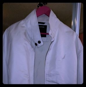 Vintage nautica men's jacket XL off-white